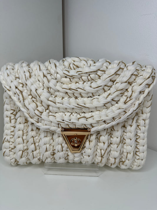 Sac Sanae blanc laiteux