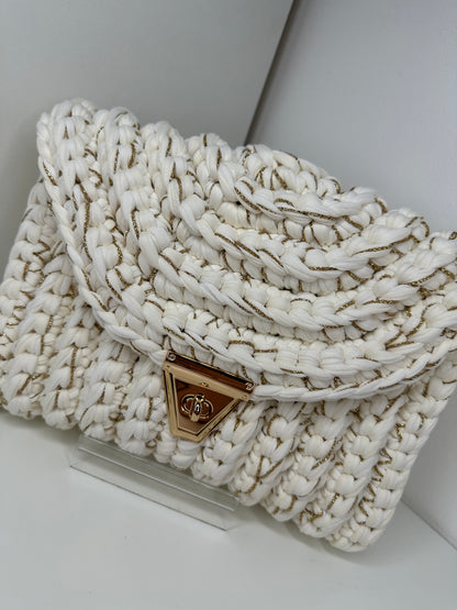 Sac Sanae blanc laiteux